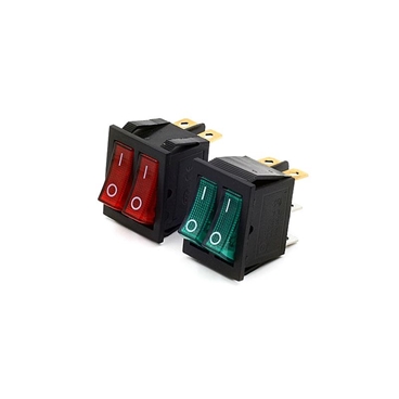 Double Light 6PIN SPST ON-OFF 2 Way Boat Rocker Switch