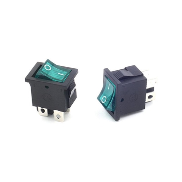 DPST ON-OFF Rocker Switches With Red/Green LED Light