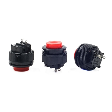16mm 2PIN Self-locking Latching Push Button Switch - Short
