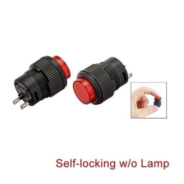 16mm 2PIN Self-locking Latching Push Button Switch