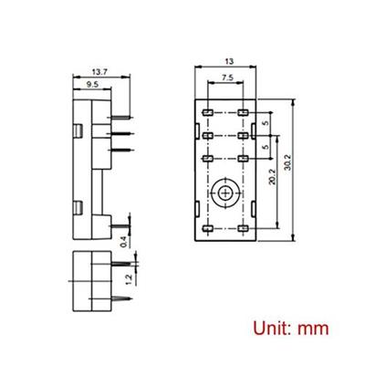 PCB-Plug-in-Type-8-Pin-Relay-Sockets-Bases-for-OMRON-G2R-2--Panasonic-JW2SN---Drawing2 (Custom) (Custom).jpg
