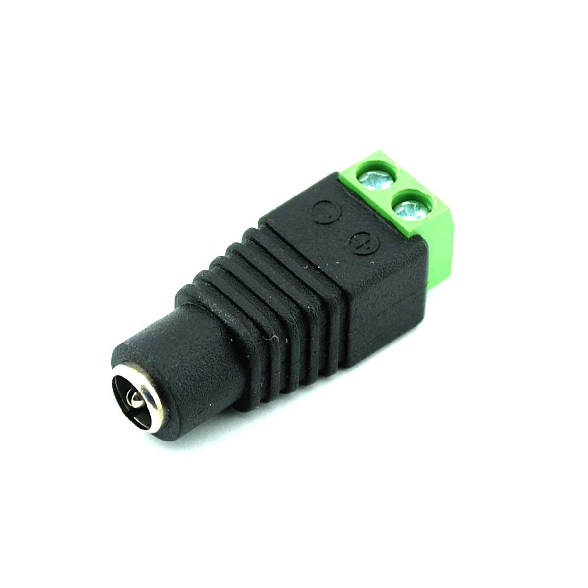 5.5 x 2.5mm DC Female Jack Socket Power Connector to Terminal Block