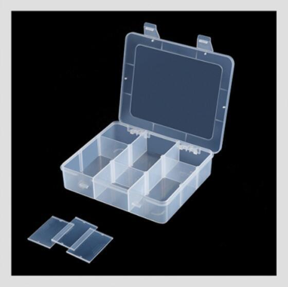Plastic 9 Compartments Detachable Electronic Component Storage Box