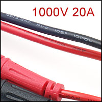 1 Pair CAT III 1000V 20A Electronic Test Leads Digital Multimeter Accessory