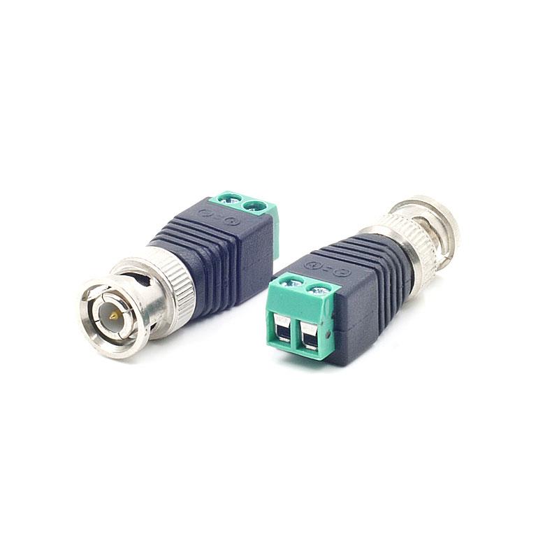 BNC Male Connector Adapter With Solderless Screw Terminal