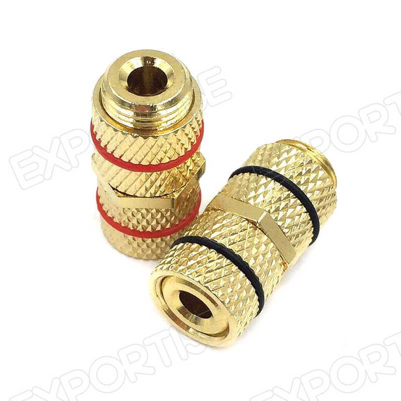 Banana Binding Post for Speaker Panel Mount Gold Plated Connector