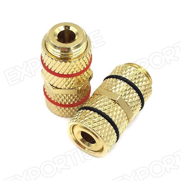 Banana Binding Post for Speaker Panel Mount Gold Plated Connector