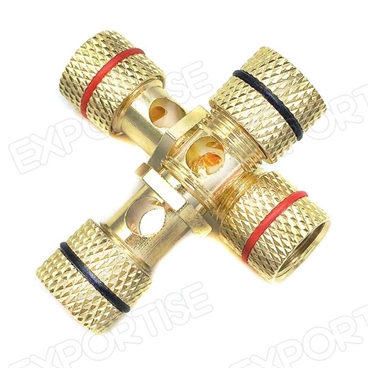 Banana Binding Post for Speaker Panel Mount Gold Plated Connector