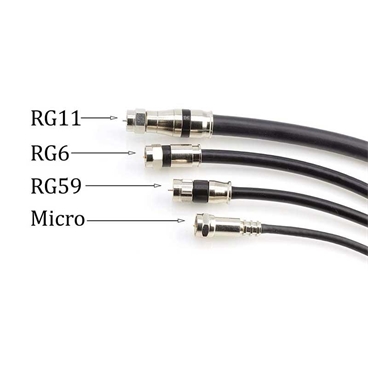 RG58 F-Type Male Twist-On Coax Coaxial Cable RF Connector