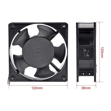 120mm x 120mm x 38mm AC Cooling Axial Fan