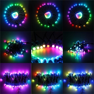 Waterproof Φ8 RGB LED Pixel Lights for Advertising 12MM Rubber Head 5V