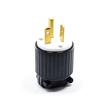 UL Listed NEMA 5-20P Plug Connector Male, 20A, AC 125VAC, 2 Pole-3 Wire