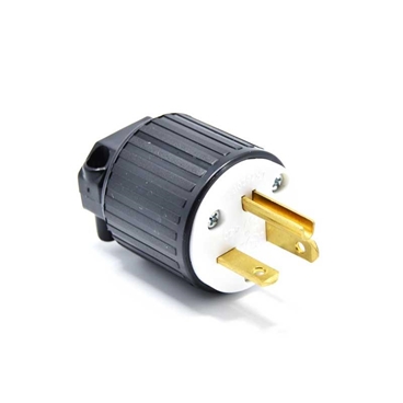 UL Listed NEMA 5-20P Plug Connector Male, 20A, AC 125VAC, 2 Pole-3 Wire