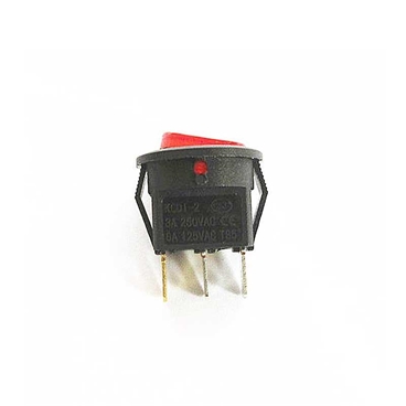 15mm Dia 3PIN SPST ON-OFF Micro Round Rocker Switch