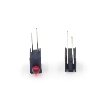 3MM Red LED With Plastic Holder 90° Pin