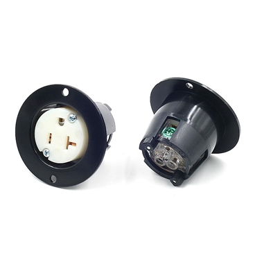 UL Listed NEMA 5-20 Plug Connector Socket Female, 20A, AC 125VAC, 2 Pole-3 Wire