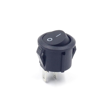 15mm Dia 2PIN SPST ON-OFF Micro Round Rocker Switch