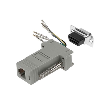 DB9 Female to RJ11/12 (6 Wire) Modular Adapter