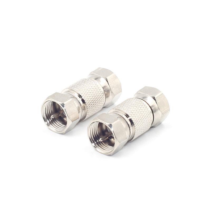 Enhanced Double F Plug Adapter Male