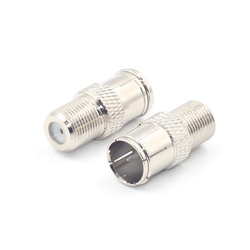 F Type RG6 Coax Coaxial Cable Connector Adapter, Male to Female