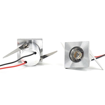 1W LED Cabinet Recessed Mini Ceiling Spot Lamp, Square, CRI90