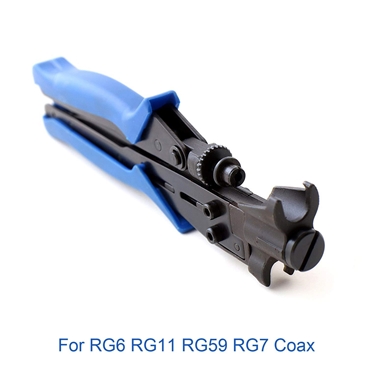 Coaxial Cable Compression Tool for RG6 RG11 RG59 RG7 Coax