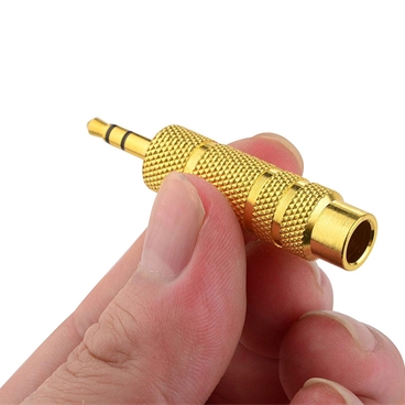 Gold Plated 3.5mm to 6.3 mm (1/4 Inch) Male to Female Stereo Adapter
