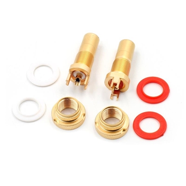 Luxury Copper RCA Female Terminal Jack Socket AV Audio Video Connector For PCB