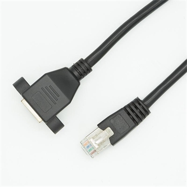 RJ45 Male to Female Screw panel mount Ethernet LAN Network extension Cable