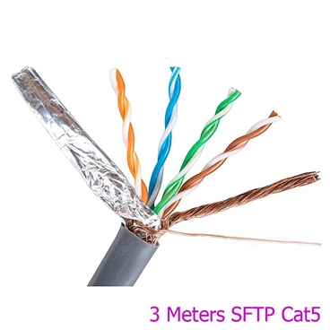 3meters 10ft Cat5e RJ45 Double Shielded SFTP Patch Cable