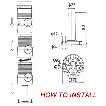 Multilayer Warning Lights