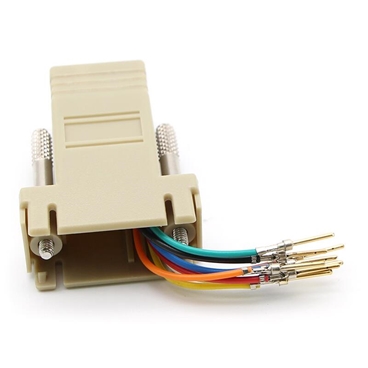 DB9 Male to RJ45 (9 Wire) Modular Adapter