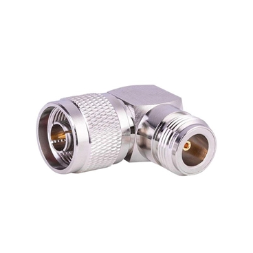 N Connector Adapter Right Angle Coax Connectors 90 Degree N Male to N Female RF Coaxial Cable Connector