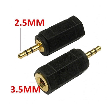 3.5mm Stereo Jack Female to 2.5mm Stereo Plug Male Adapter