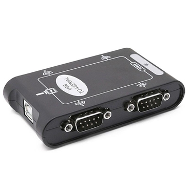 4-Port USB to RS-232 Serial Adapter Hub