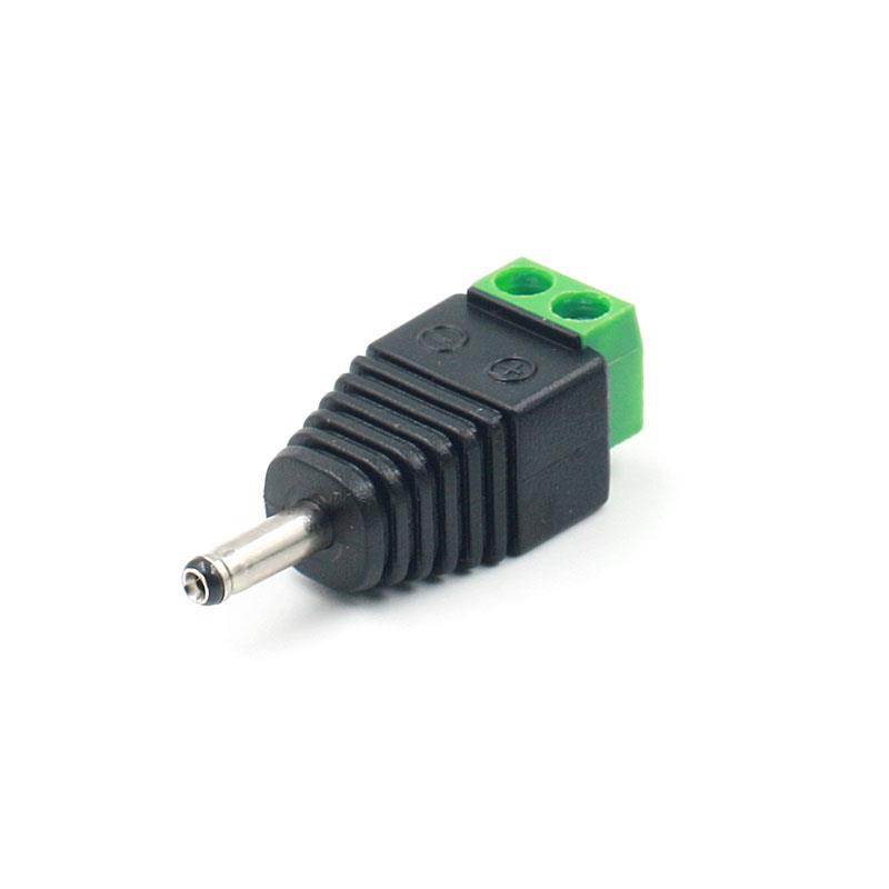 3.5 x 1.35mm DC Male Jack Power Connector to Terminal Block