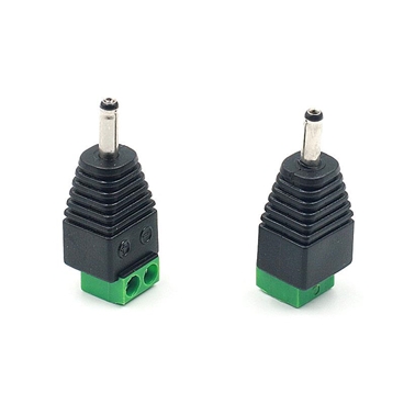 3.5 x 1.35mm DC Male Jack Power Connector to Terminal Block