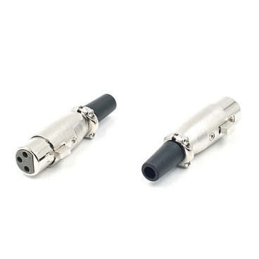 XLR 3 Pin Female Connector Adapter Cable Jack 6.3MM Audio Microphone