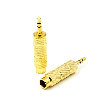 Gold Plated 3.5mm to 6.3 mm (1/4 Inch) Male to Female Stereo Adapter