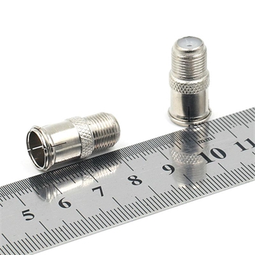 F Type RG6 Coax Coaxial Cable Connector Adapter, Male to Female