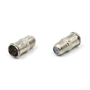 F Type RG6 Coax Coaxial Cable Connector Adapter, Male to Female