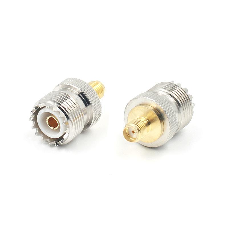 RF Coax Adapter SMA Female to SO239 Female UHF Jack SO-239 Antenna Cable Connector for UV-5R Series Radio