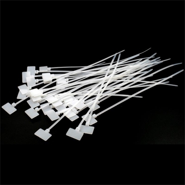 Nylon Wire Zip Ties With Cable Mark Tags[100pcs Pack]