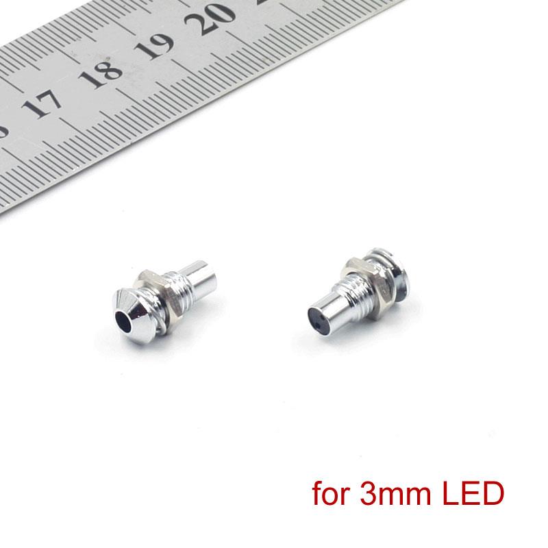 Copper 3mm Light Emitting Diode LED Holder Mount Panel