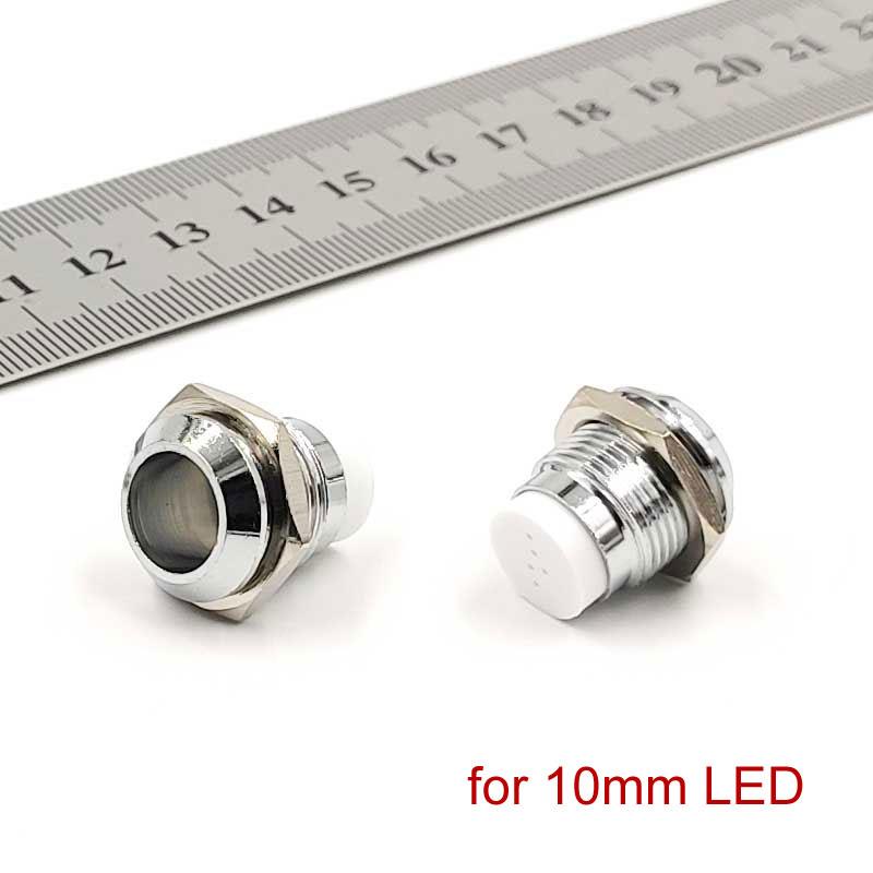 Copper 10mm Light Emitting Diode LED Holder Mount Panel