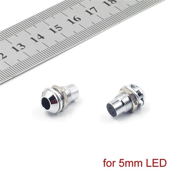 Copper 5mm Light Emitting Diode LED Holder Mount Panel