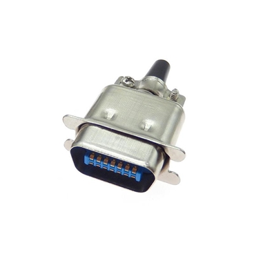 14 Position Plug Connector SCSI Free Hanging (In-Line) Solder Cup