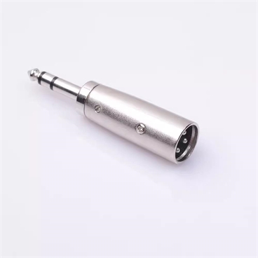 Male XLR to 6.3mm Stereo Coupler Adapter
