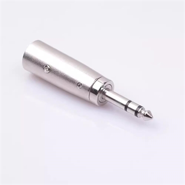 Male XLR to 6.3mm Stereo Coupler Adapter