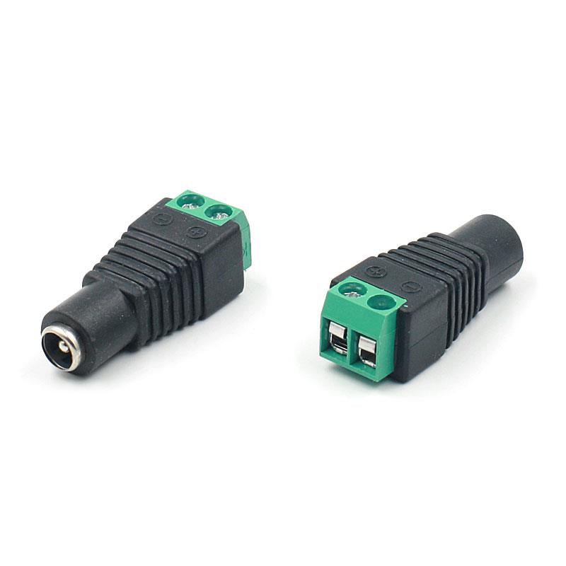 5.5 x 2.1mm DC Female Jack Socket Power Connector to Terminal Block